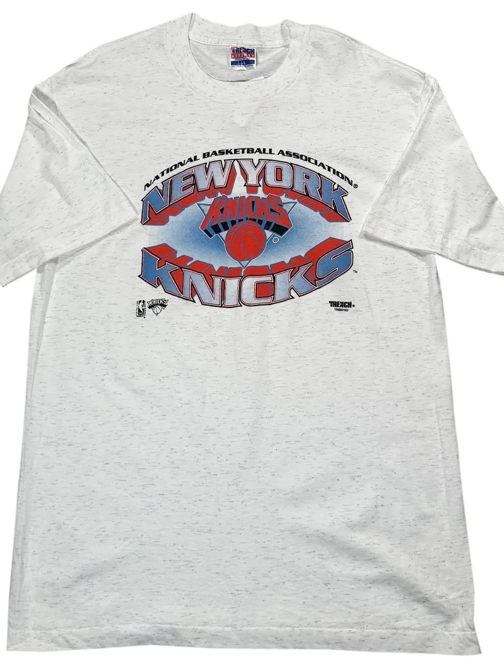 Vintage Trench New York Knicks Heather White T Shirt (Size XL) NWT "Oversized"